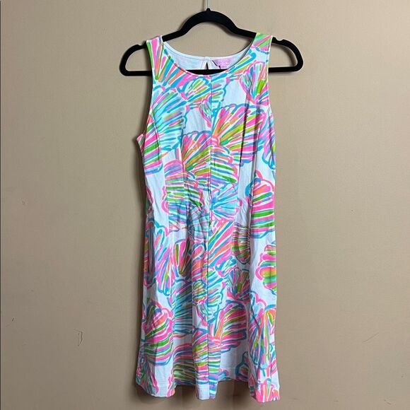 Lilly Pulitzer Sz Small Felicity Resort White Shellabrate Print Fit & Flare NWOT - Picture 6 of 8